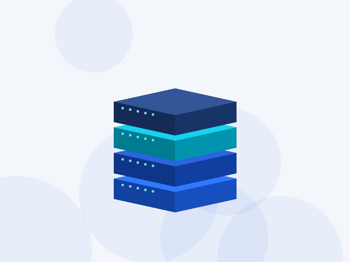 Illustration of stacked infrastructure layers